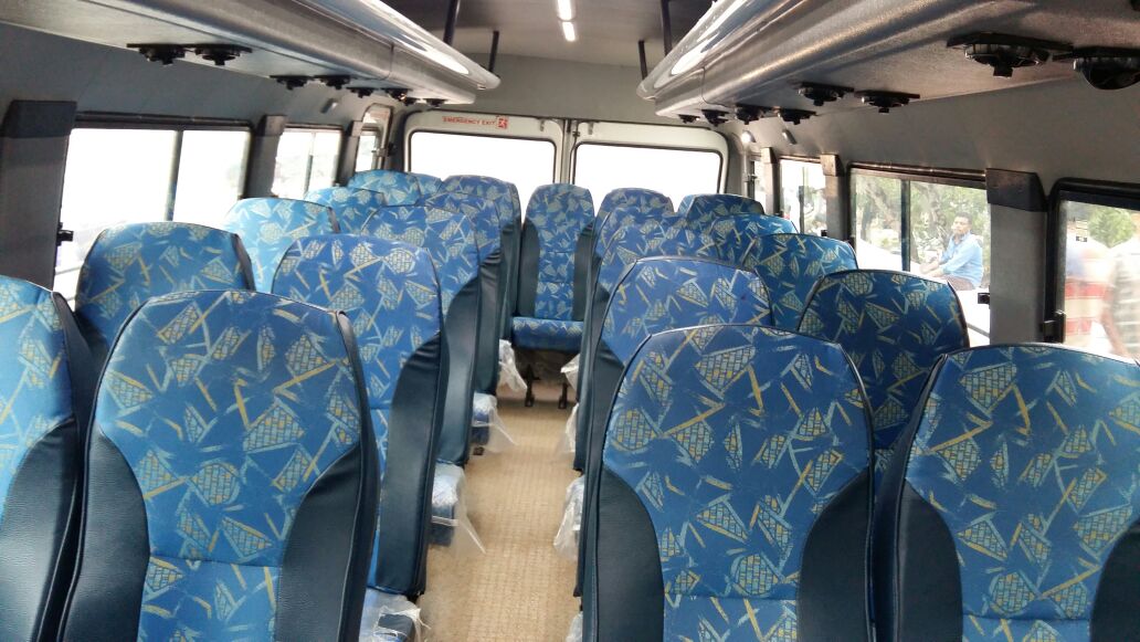 26 Seater Tempo Traveller Interior Bhubaneswar Cab Rental